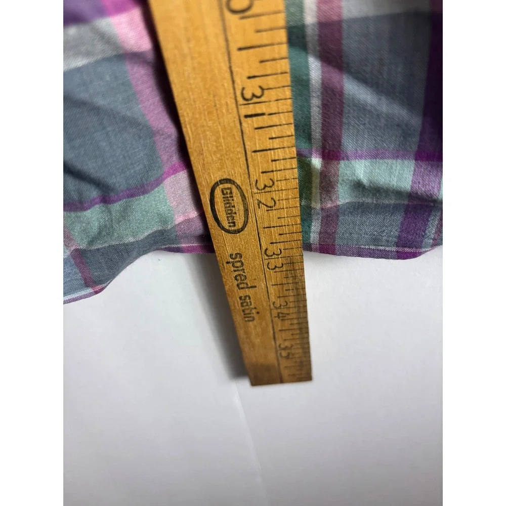 Polo Ralph Lauren Blaire Mens XL Green Purple Plaid Cotton Button Down Shirt A23